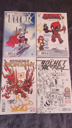 Marvel Variant Edition Comics Signed Lot