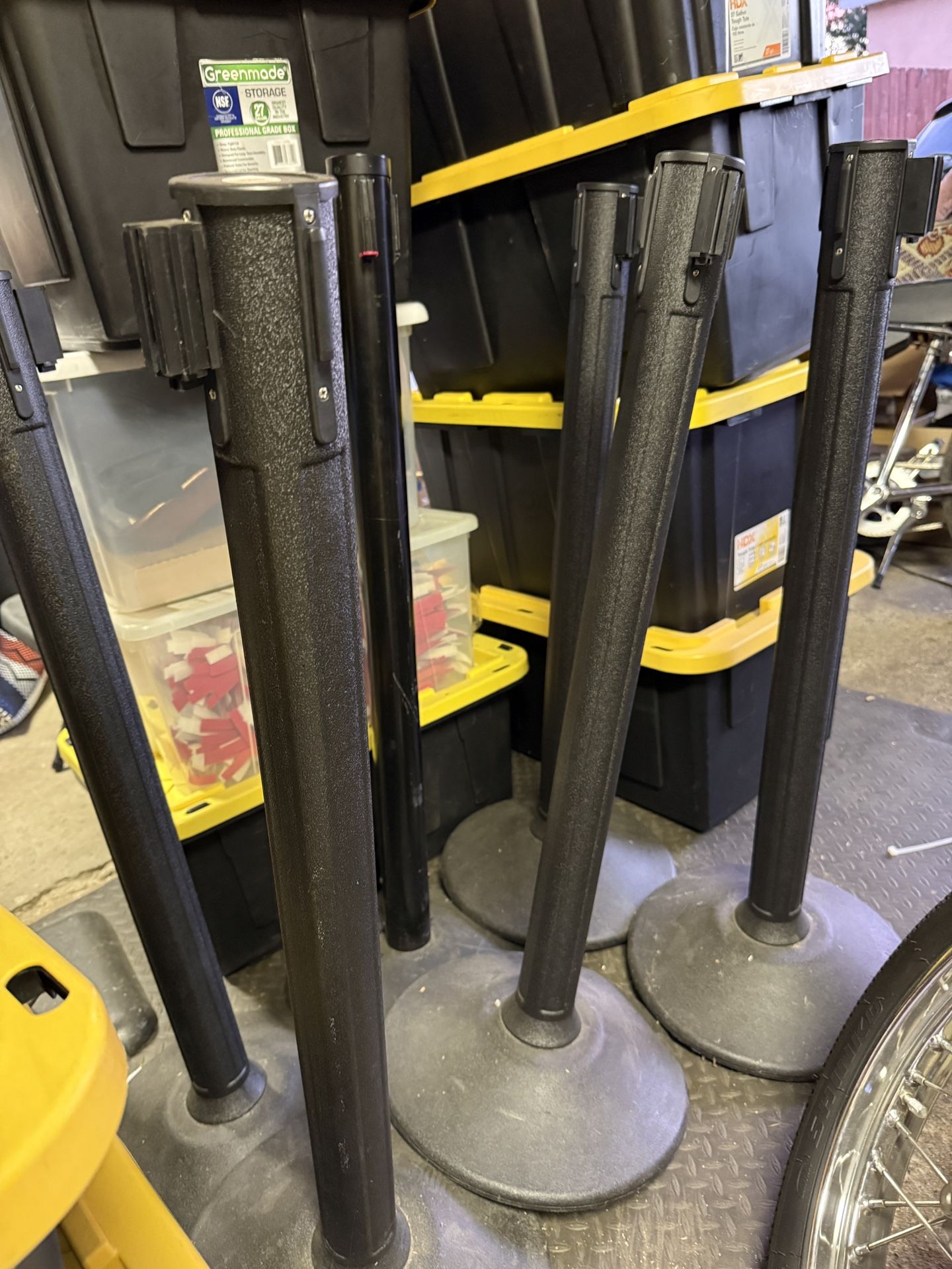 Black Stanchions