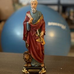 Milagroso San Marco De Leon - Saint Mark Statue 12”