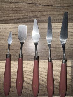 5-Piece Stainless Steel Palette Knife Set 