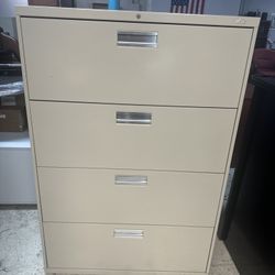 OFFICE/HOME FILE CABINET 4 DRAWERS LATERAL METAL FILE 
