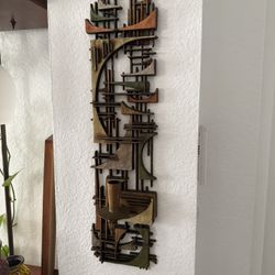 Rare Vintage 1960’s  Burwood Brutalist Candle Holders Candle Sconce