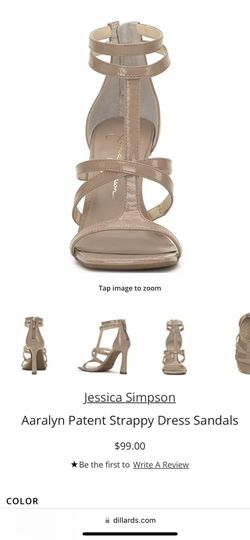 Jessica Simpson Patten Leather Square Toe Heel