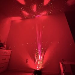 DJ Disco Party Light - 5IN1 40W Party Lighting with Green&Red Patterns Bee Eye GOBO Amber Strobe Effects by Remote DMX Control Sound Activated for Mus