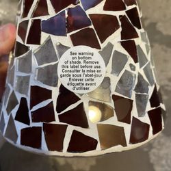 Mosaic Candle Topper New