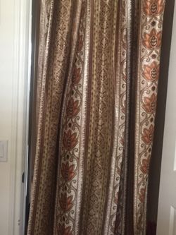 Flower motif new curtains for sale