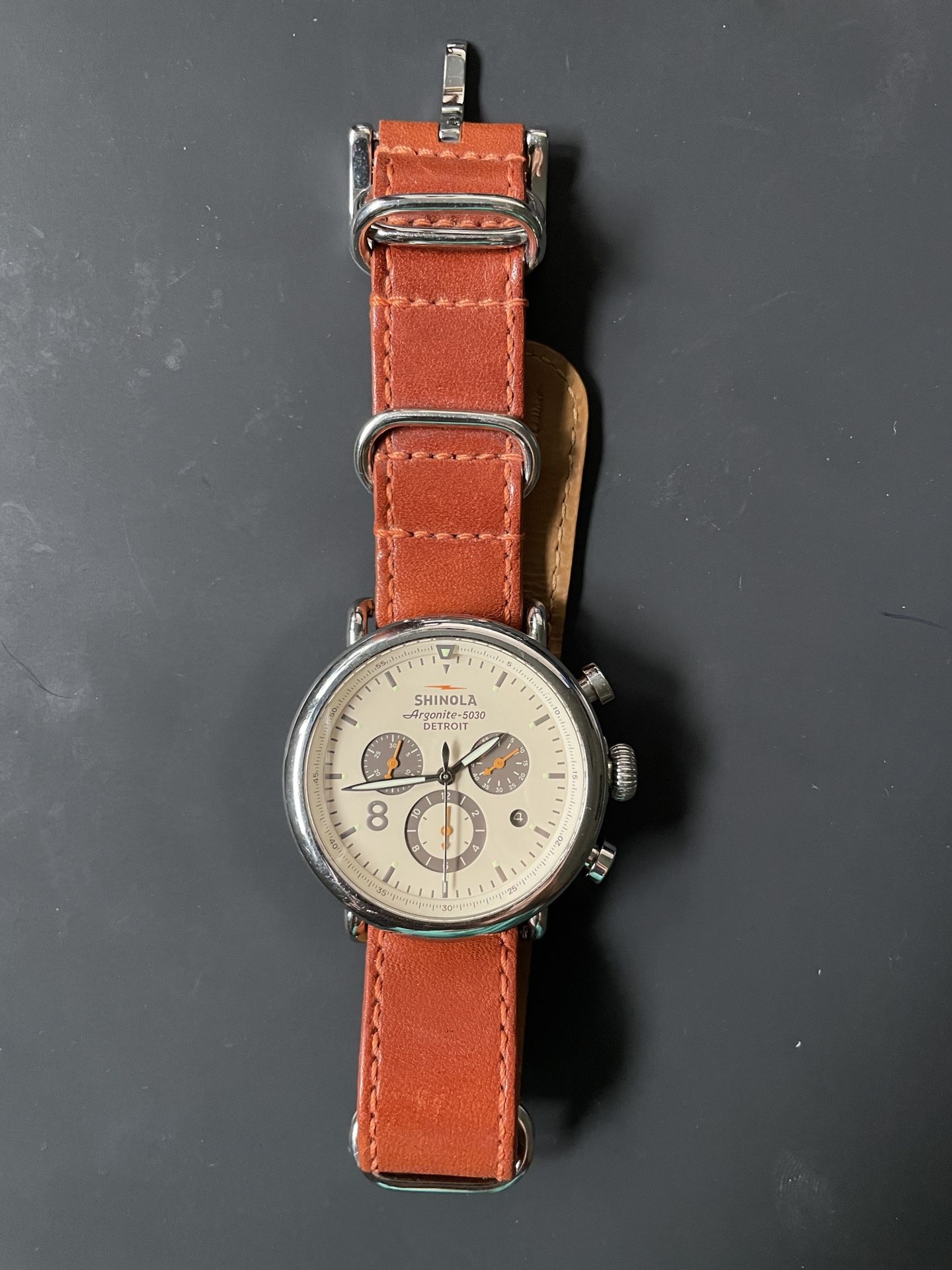 Shinola Argonite 5030 Chrono Watch