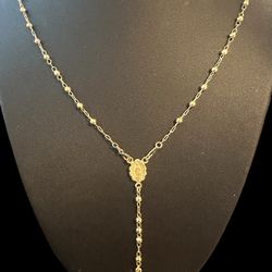 Rosario En Oro De 14k ! 