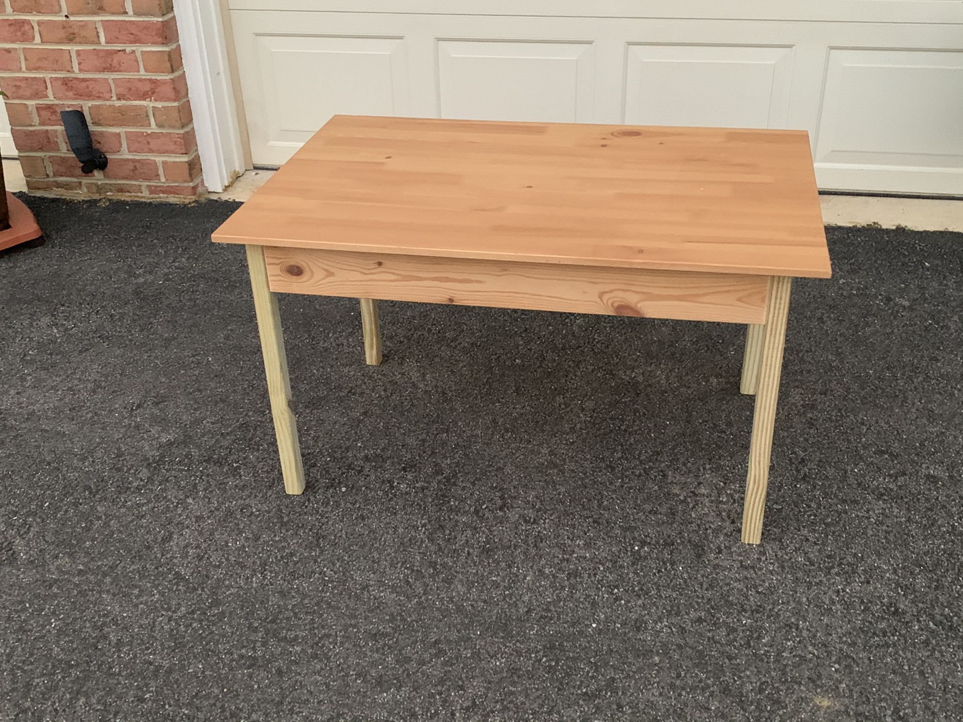 Small kids desk/play table with storage