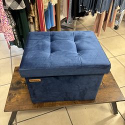 Storage Ottoman, Foldable Small Ottoman Foot Rest