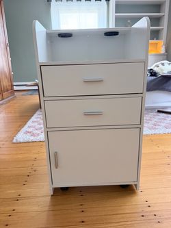 Salon Storage Cabinet with Wheels