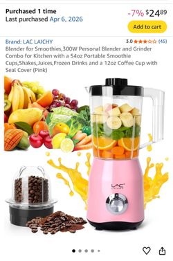 Super cute pink blender