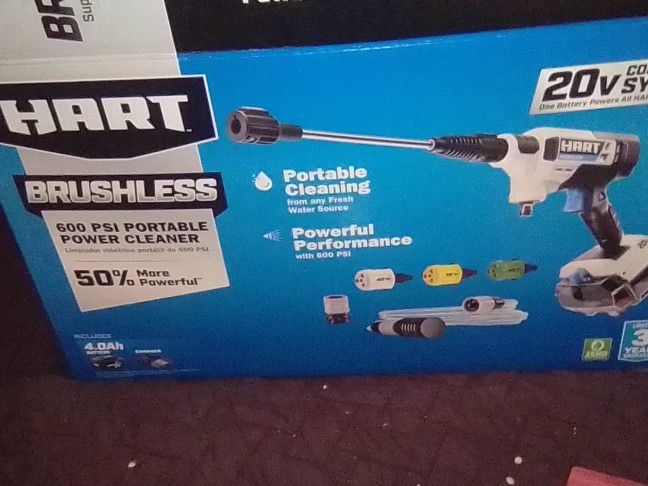 Hart 600 Psi Portable Power Cleaner (Brand New)