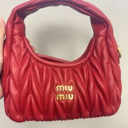 Miu miu mini bag red