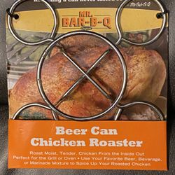 NEW - MR BAR-B-Q BEER CAN CHICKEN ROASTER BARBECUE BBQ