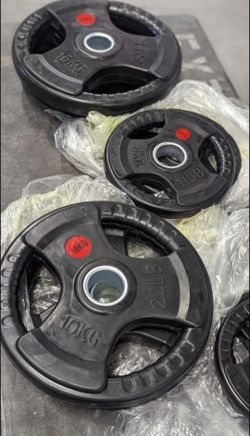 New Olympic Rubber Plates Weights  Add Olympic Bar Olympic Barbell