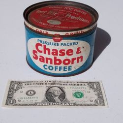 Vintage Chase & Sanborn Coffee Can