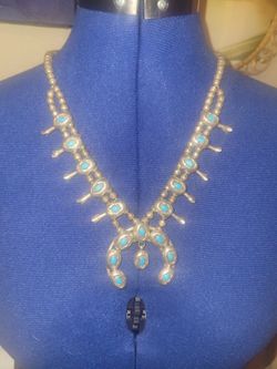 Vintage Squash Blossom Necklace 