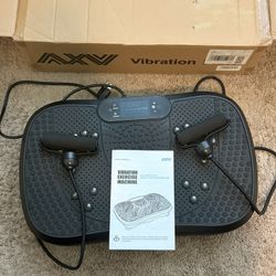 NEW AXV Vibration Plate Fitness Platform Exercise Machine Vibrating Shaking Full Body Shaker Workout