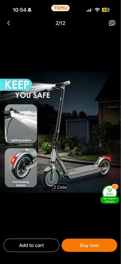 Portable electric scooter