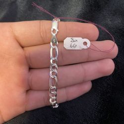 925 Silver Figaro Bracelet