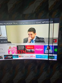 Samsung 65 inch,cuvre tv with sound bar and mount