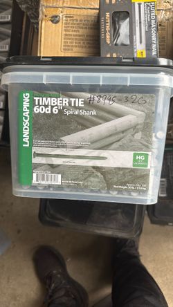 Hitting-GRIP LANDSCAPING TIMBRE TIE 60d 6” Spiral Shank