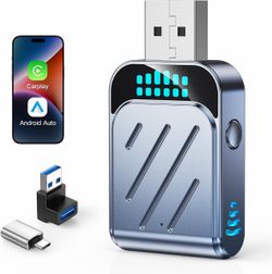 New Wireless CarPlay & Android Auto Adapter – 2-in-1 Dongle