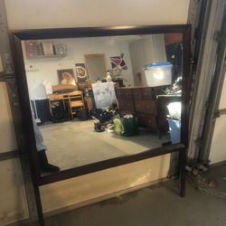 Dresser mirror, 52.2 Tall,  45” L,  35.5 Tall Mirror