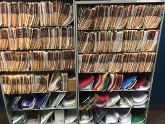Office supplies filing shelves