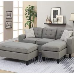 Brand New Sectional And Ottoman 