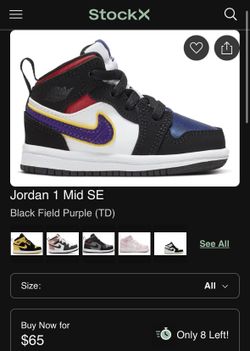 Toddler Jordan 1 Mid SE