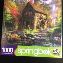 Mill Cottage by Springbox 1000 Piece Puzzle New Sealed