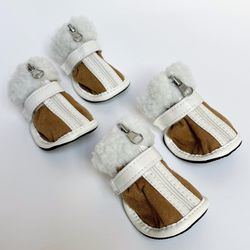 Simply Dog Faux Suede Dog Boots