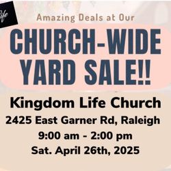 Church Mega Yard sale!!