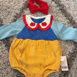 Baby Spring/Summer Edition Snow White Bag Dress for Newborn Girl's One-piece Bridal Attire
