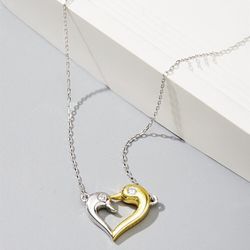925 Silver Stirling Heart Shape Necklace