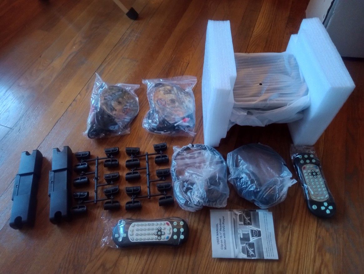 Eonon clip-on c1100 headrest monitor with dvd player with 32 game dvd1