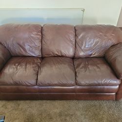 Real Leather Couch.