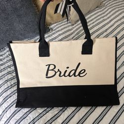 Bride Tote + Clutch purses + Make Up Bags For Wedding Or bachelorette 