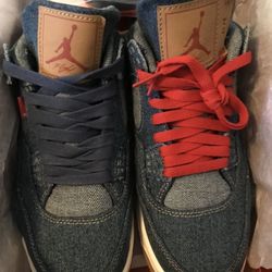 Air Jordan 4 X Levi’s Denim Size 9.5 DeadStock With Receipt
