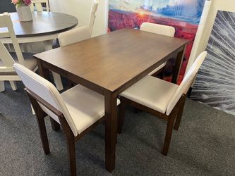 5-Piece Dining Table Set with 4 Chairs