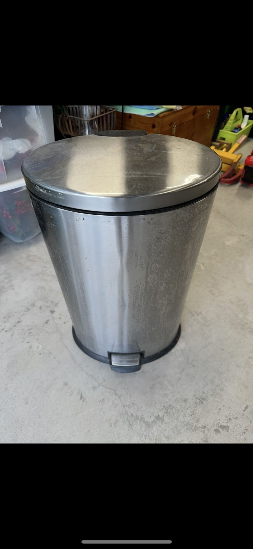 Metal Trash Can