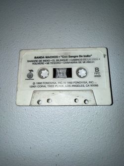 Banda Machos “Con Sangre de Indio” Cassette (1992) Fonovisa