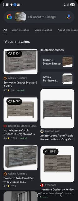 Ashley Furniture 6 Drawer Dresser