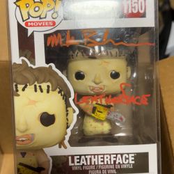 Signed Leatherface Funko Pop! Texas Chainsaw Massacre