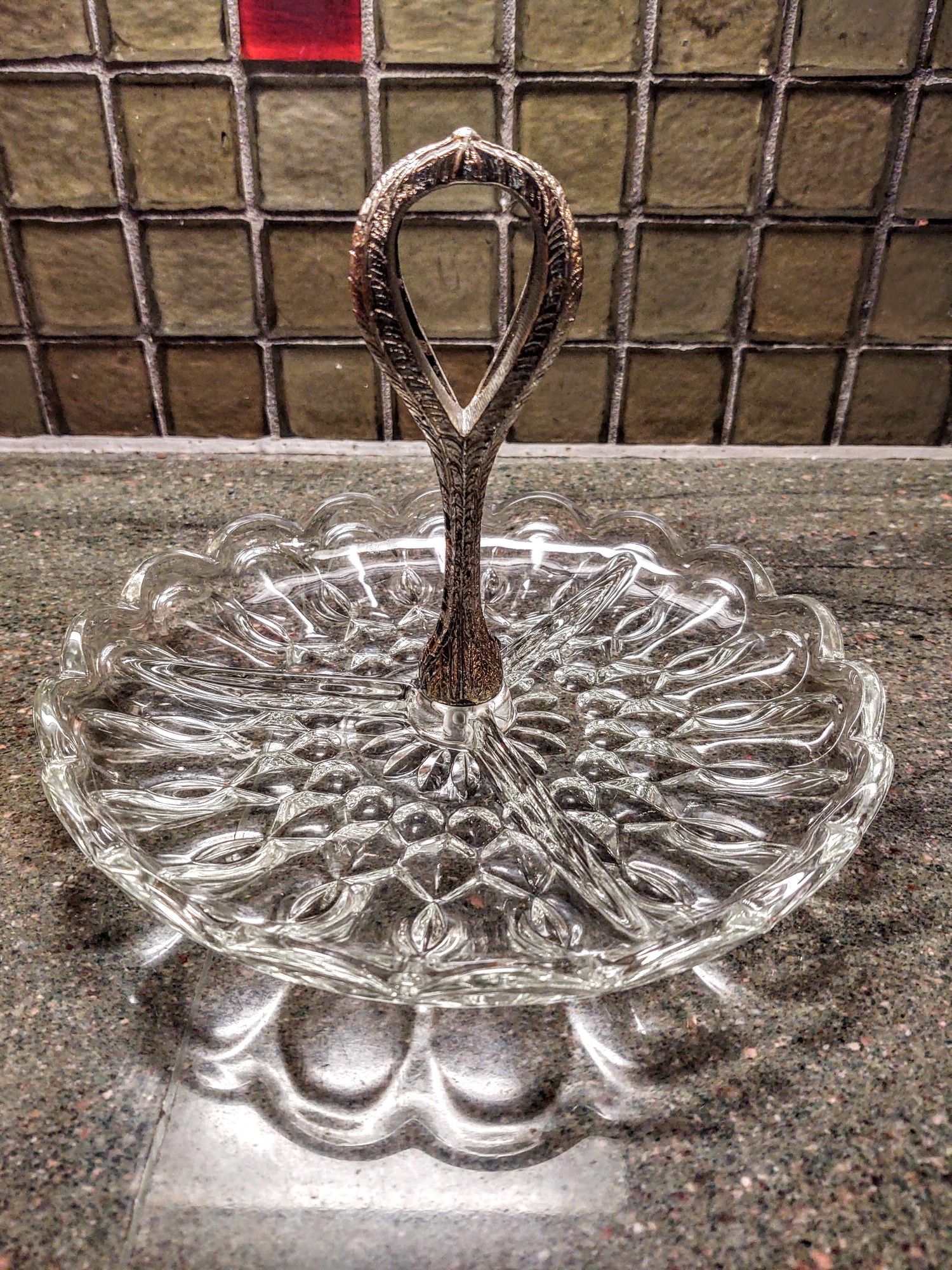 Mid Century Divided Relish Tid Bit