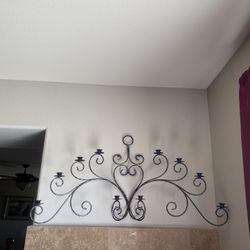 Candelero De Metal Para La Pared 