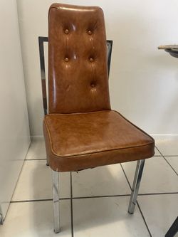 1970 MCM Milo Baughman style dining room chair