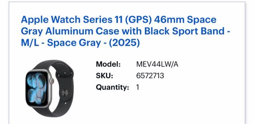 Used Apple Watch series 11